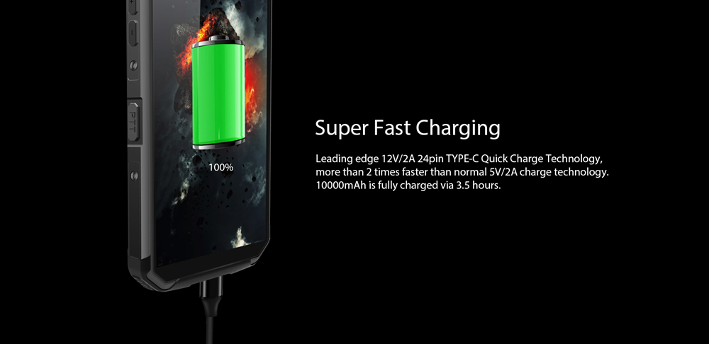 [HK Stock]Blackview BV9500 5.7 Inch 4G LTE Smartphone Helio P23 4GB 64GB Dual 16MP Rear Cameras Android 8.1 Water Resistant IP68 10000mAh Type-C Fast Charge NFC - Yellow