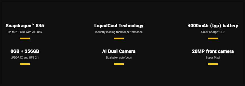 [HK Stock][Official Global Version]Xiaomi Poco F1 6.18 Inch 4G LTE Smartphone Snapdragon 845 6GB 64GB 12.0MP+5.0MP Dual Rear Cameras MIUI IR Face Unlock Type-C Fast Charge - Graphite Black