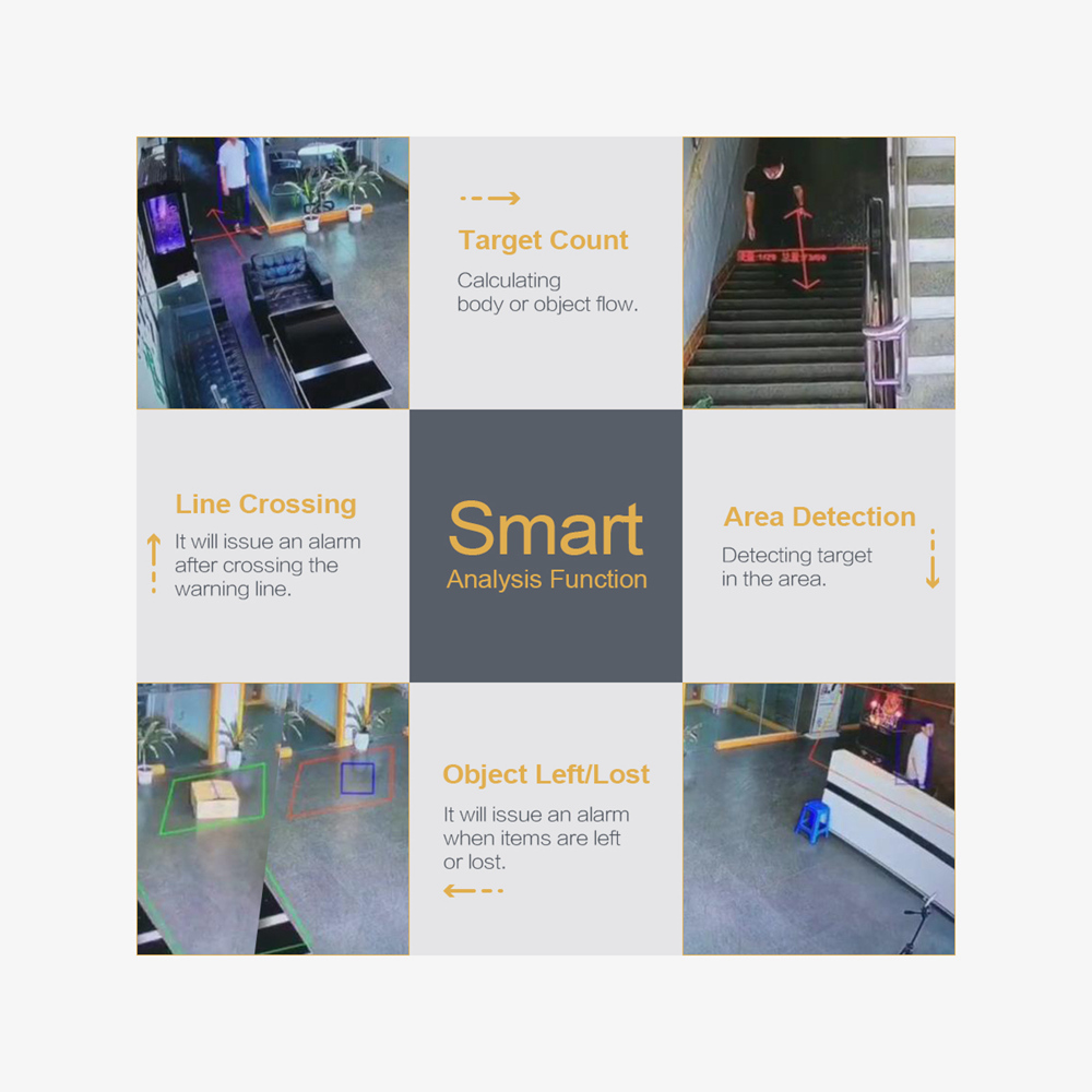 ESCAM QH001 Outdoor 1080P Dome IP Camera H.265 Day Night Vision Motion Detection Onvif Protocol 3D DNR IR distance - White/EU Plug