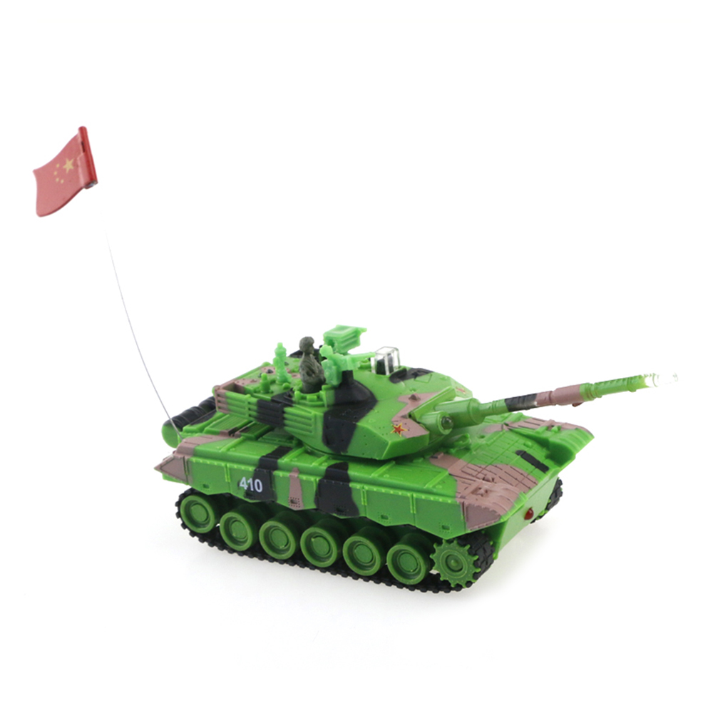 9816A 1:64 Rotating Turret Infrared Battle RC Tank RTR - Green