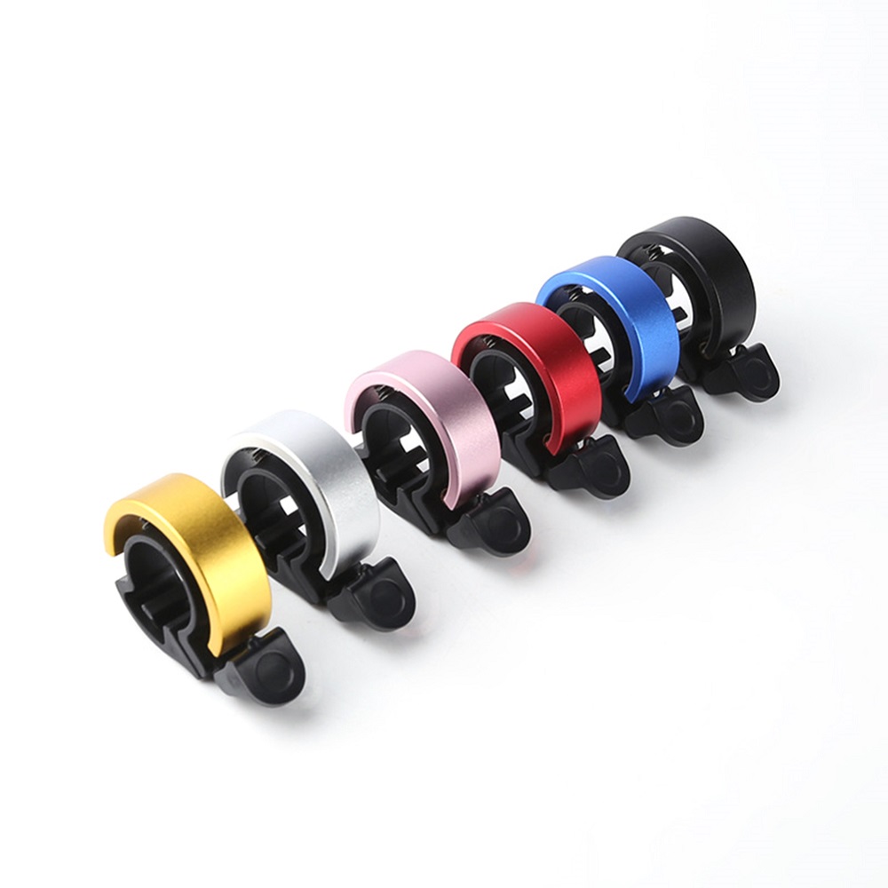 Q Design Bicycle Bell Aluminum Alloy Handlebar Bell Safety Alarm Horn 22.2-22.8 mm - Black