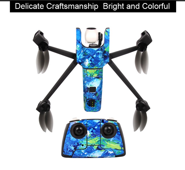 Sunnylife PVC Stickers for Parrot ANAFI RC Quadcopter - Carbon Pattern