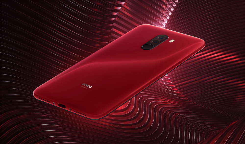 [HK Stock][Official Global Version]Xiaomi Poco F1 6.18 Inch 4G LTE Smartphone Snapdragon 845 6GB 64GB 12.0MP+5.0MP Dual Rear Cameras MIUI IR Face Unlock Type-C Fast Charge - Rosso Red