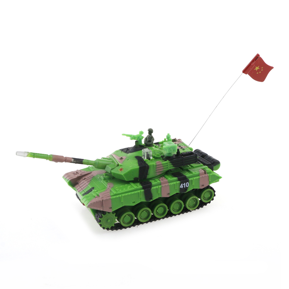9816A 1:64 Rotating Turret Infrared Battle RC Tank RTR - Green