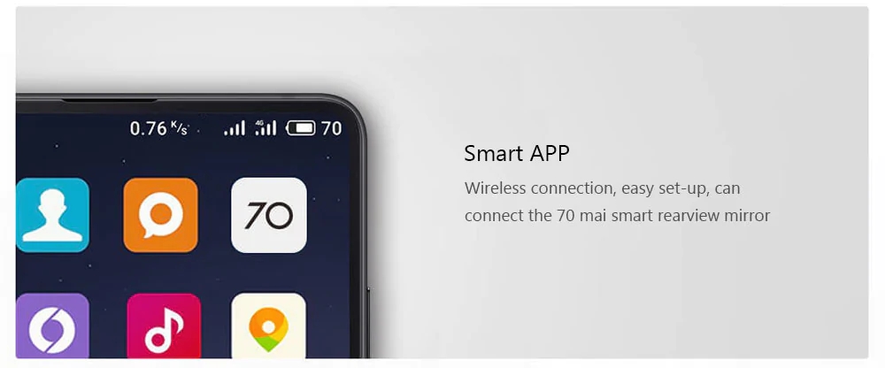 Xiaomi 70mai TPMS Tire Pressure Monitor Solar Power Dual USB Charging 4 Built-in Sensors - Black