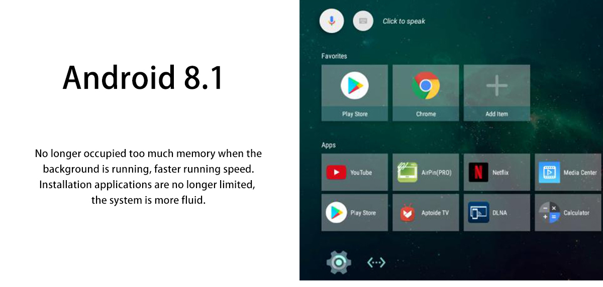 SCISHION AI ONE RK3328 Android 8.1 KODI 17.6 4GB/32GB 4K TV Box with LED Display WIFI Bluetooth LAN USB3.0