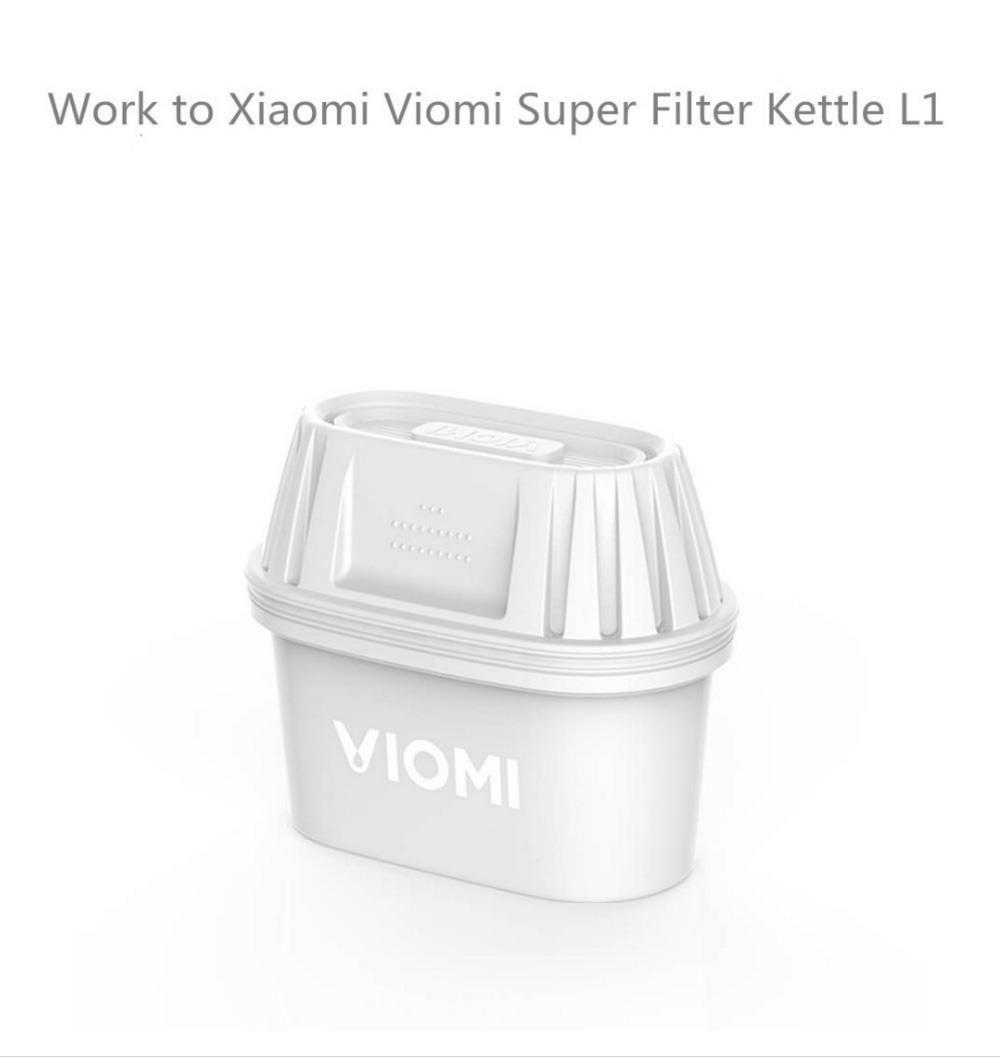[International Version]3PCS Xiaomi Viomi Filter Element Carbon Exchange Resin Filters for Xiaomi Viomi Water Filter Kettle - White