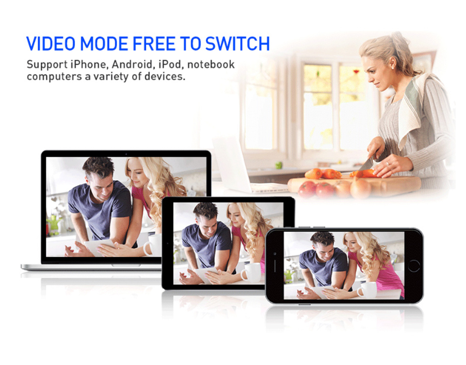 Hiseeu FHK 1080P 2MP Full HD Wifi IP Camera Robot Night Vision IP Network Camera Two-way Audio - White EU Plug