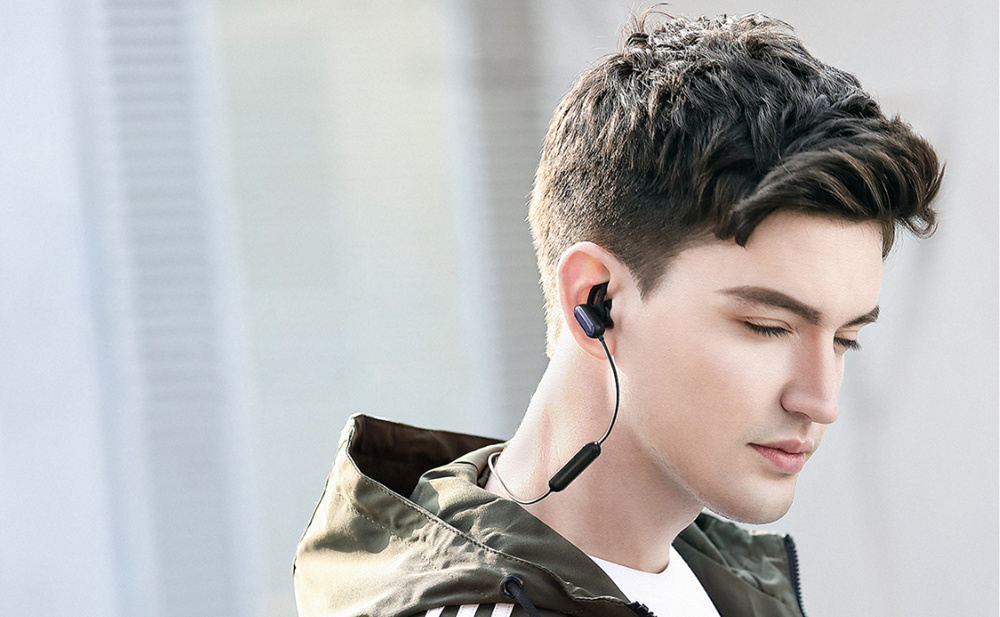 Xiaomi Wireless Bluetooth 4.1 Music Sport Earbuds Youth Version Anti-Shedding IPX4 Waterproof - Black