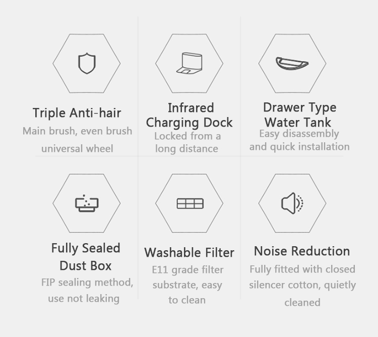 Xiaomi Mijia Roborock Vacuum Cleaner 2 Automatic Area Cleaning 2000Pa Suction 2 in 1 Sweeping Mopping Function LDS Path Planning 5200mAh Battery MI Vacuum Cleaner Upgraded Version - Black