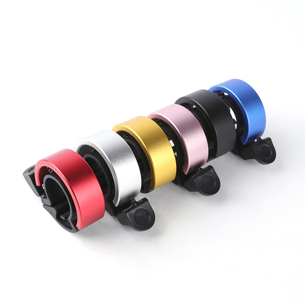 Q Design Bicycle Bell Aluminum Alloy Handlebar Bell Safety Alarm Horn 22.2-22.8 mm - Black