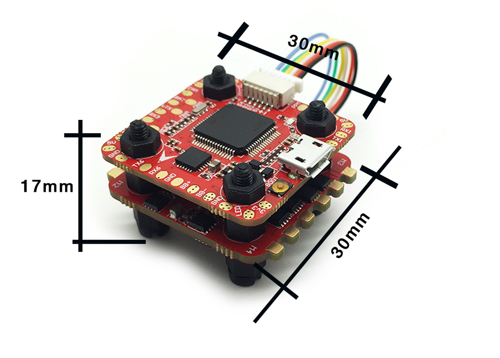 HGLRC F420 Stack F4M3 OSD BEC Flight Control 20A BLHeli_S 2-4S 4In1 ESC for FPV Racing Drone