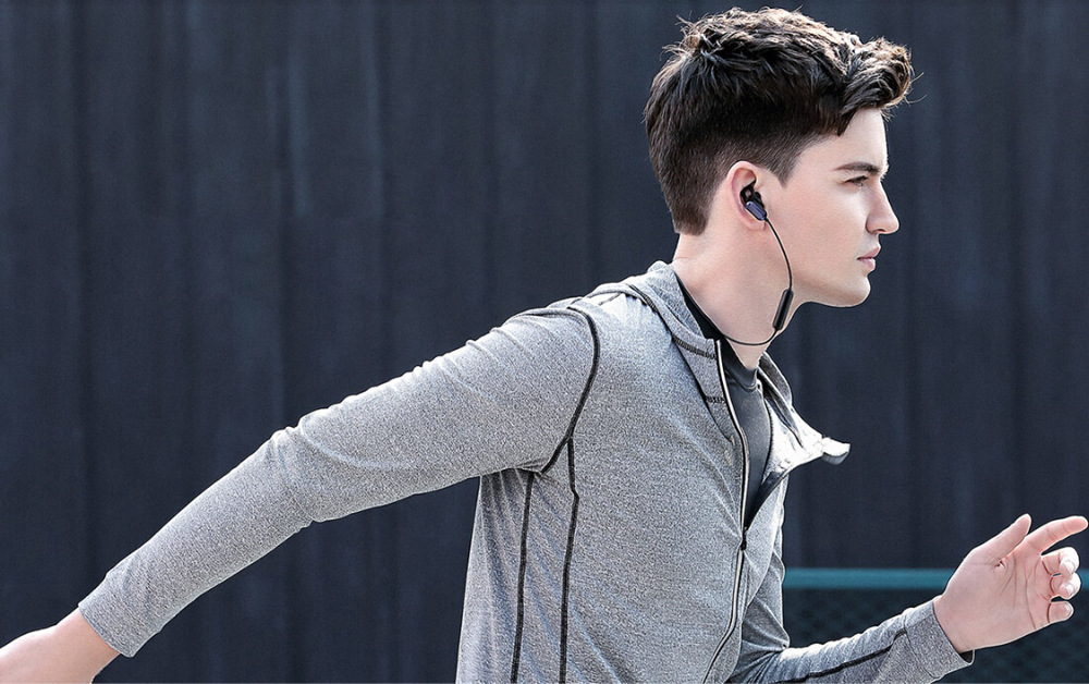 Xiaomi Wireless Bluetooth 4.1 Music Sport Earbuds Youth Version Anti-Shedding IPX4 Waterproof - Black