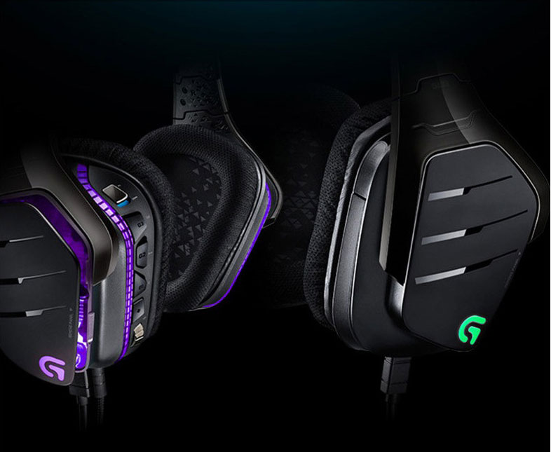 Logitech G633 Artemis Spectrum RGB 7.1 Surround Gaming Headphones Collapsible Noise Reduction Headset - Black