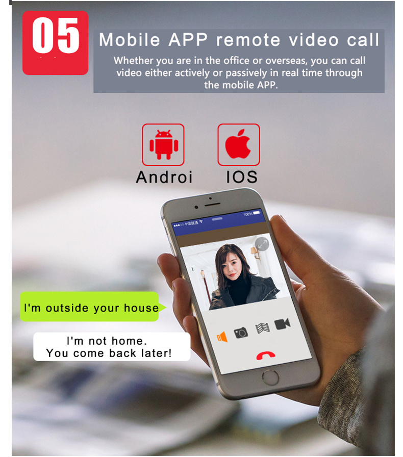 SY708G11 720P 7 Inch Video Door Peephole Camera Doorbell Intercom Kit 1-Camera 1-Monitor - Gold US Plug