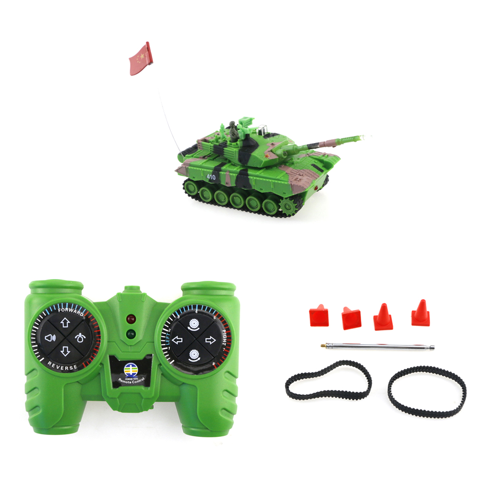 9816A 1:64 Rotating Turret Infrared Battle RC Tank RTR - Green