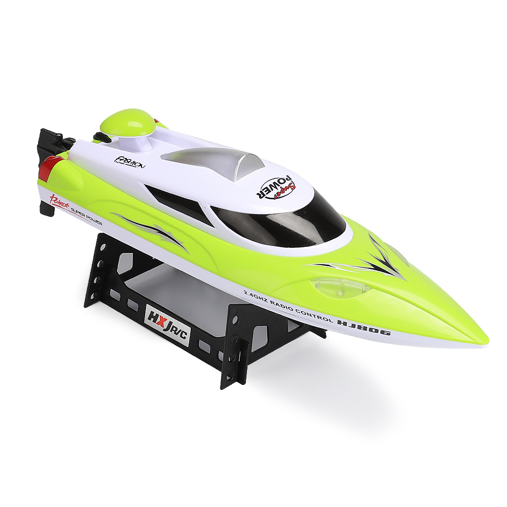 HJ806 2.4G High Speed 35km/h RC Boat Built-in Water Cooling System - Black