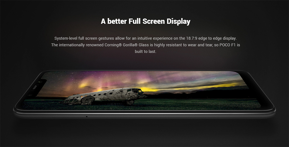 [HK Stock][Official Global Version]Xiaomi Poco F1 6.18 Inch 4G LTE Smartphone Snapdragon 845 6GB 64GB 12.0MP+5.0MP Dual Rear Cameras MIUI IR Face Unlock Type-C Fast Charge - Graphite Black