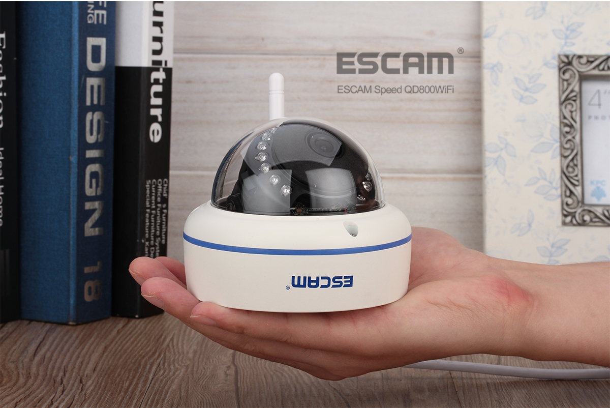 ESCAM Speed QD800WIFI 2MP 1080P WiFi Outdoor IP IR Dome Camera IP66 Onvif P2P Night Vision Camera - White