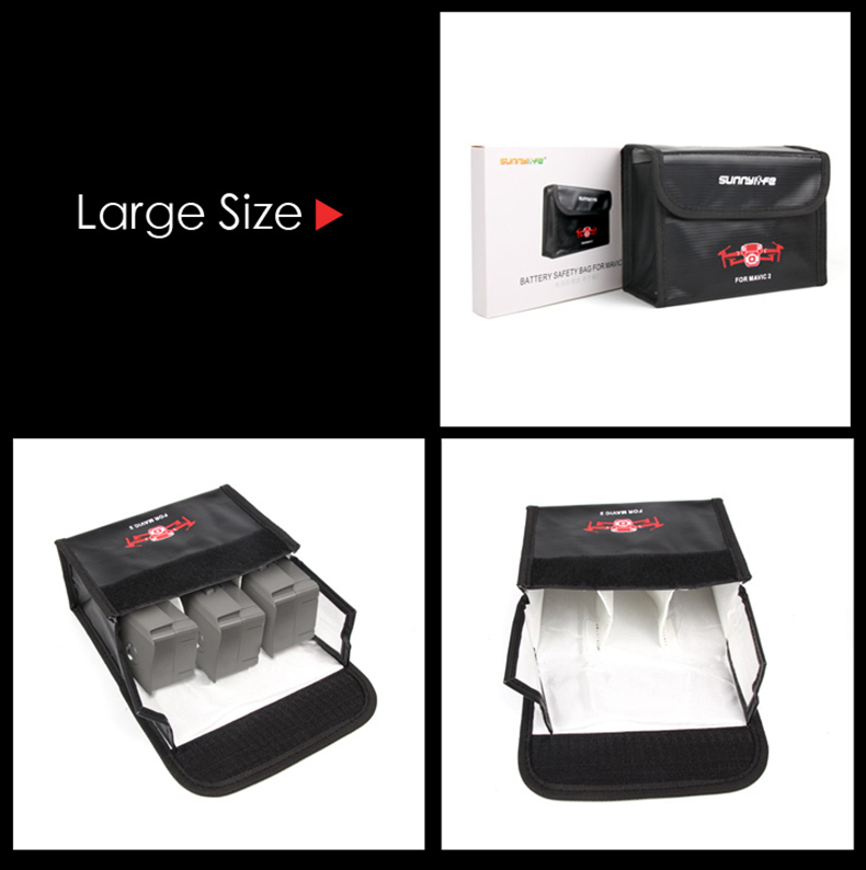 Sunnylife Li-po Battery Safe Bag for DJI Mavic 2 Pro/Zoom Battery - Small Version