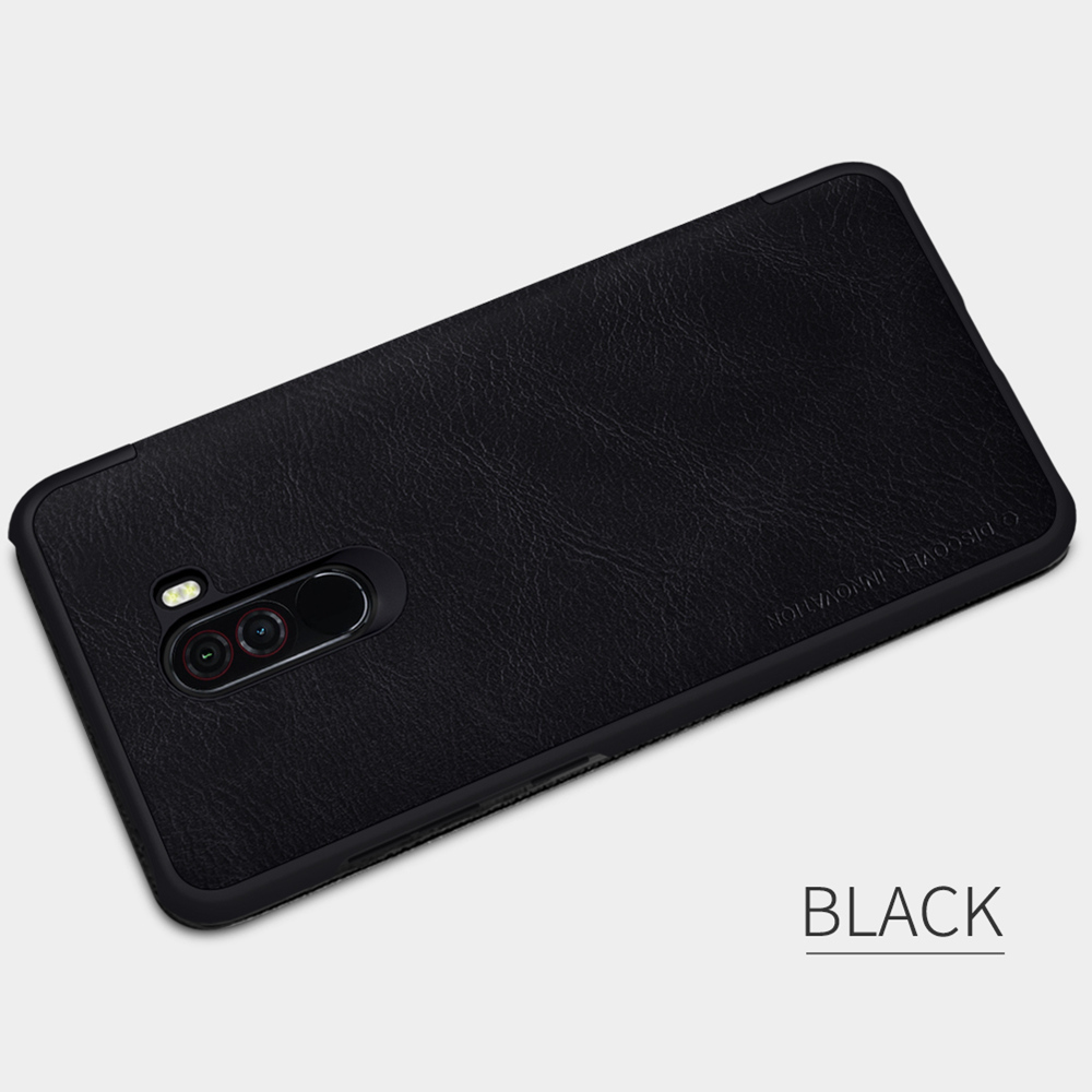 Nillkin Leather Phone Case For Xiaomi Pocophone F1poco F1 Black 5515