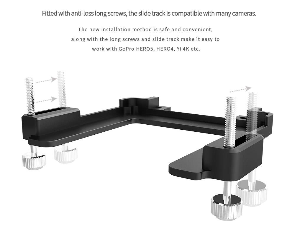 Feiyu Tech WG2 WaterProof Wearable Gimbal for GoPro Hero5/4/ Session and Similar Dimensions Action Camera