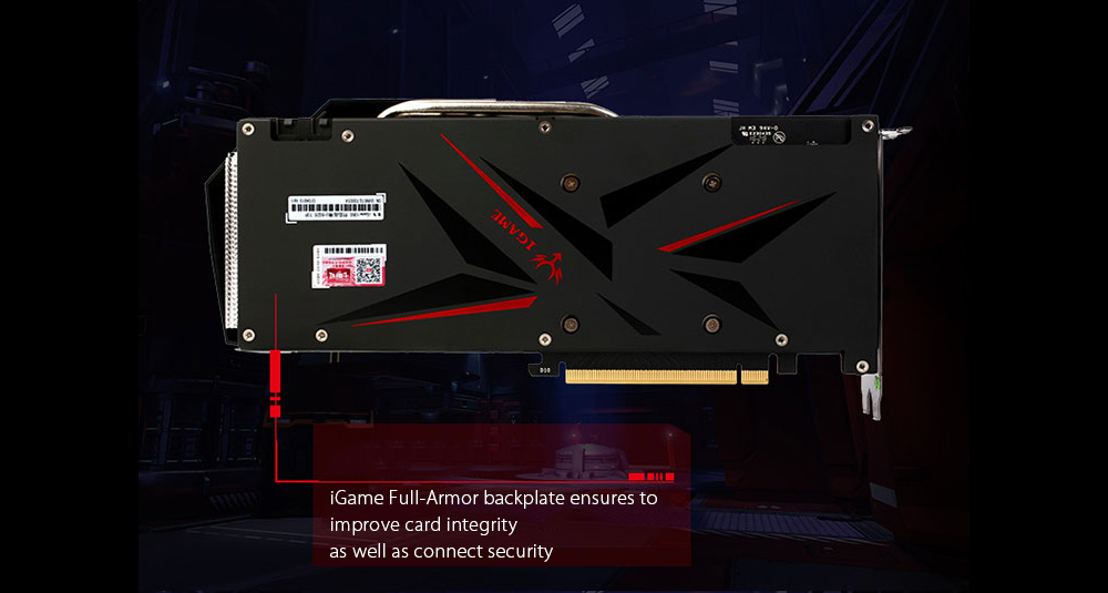 Colorful iGame GeForce GTX1060 U-3GD5 TOP Video Graphics Card 1506-1708MHz 3GB GDDR5 8Gbps/192Bit 3DP+HDMI+DIV - Black