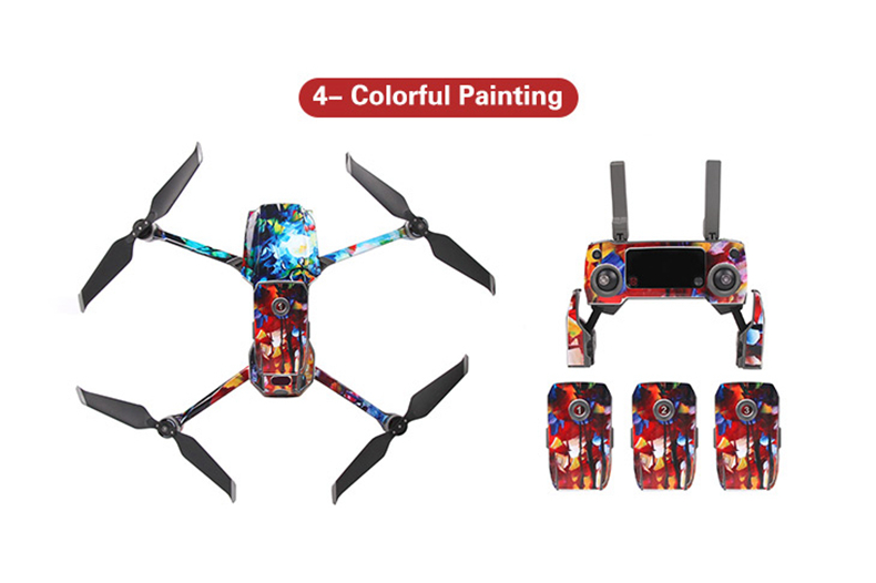 Sunnylife PVC Stickers for DJI Mavic 2 Pro/Zoom RC Drone - Individual Scrawl