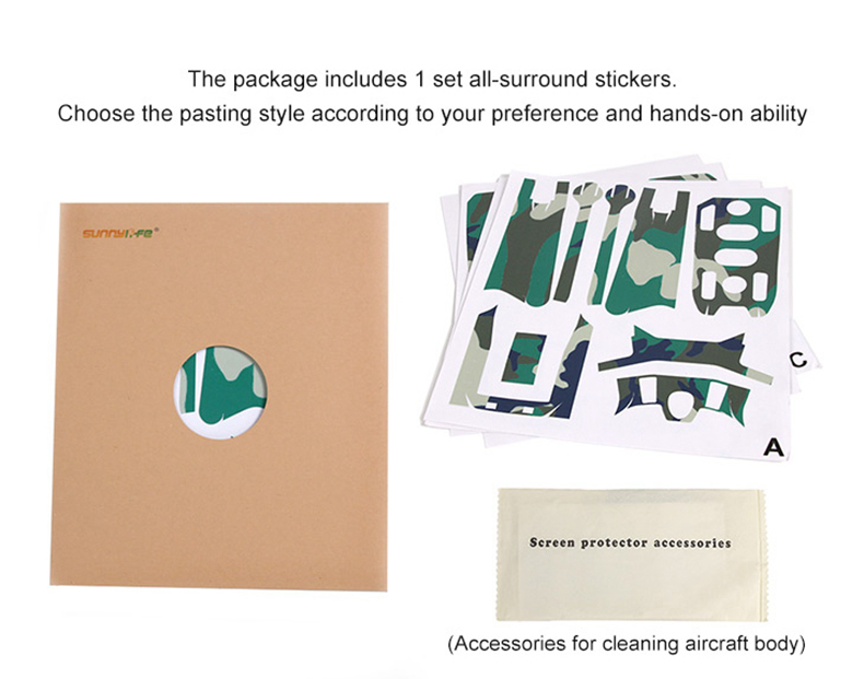 Sunnylife PVC Stickers for DJI Mavic 2 Pro/Zoom RC Drone - Flame Skull