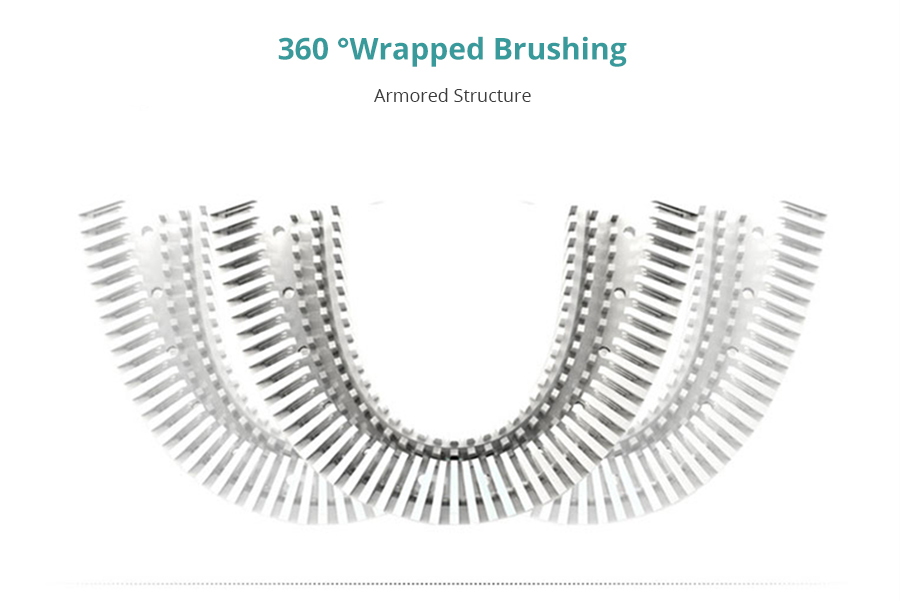 Automatic Sonic Electric Toothbrush Wireless Charging - White