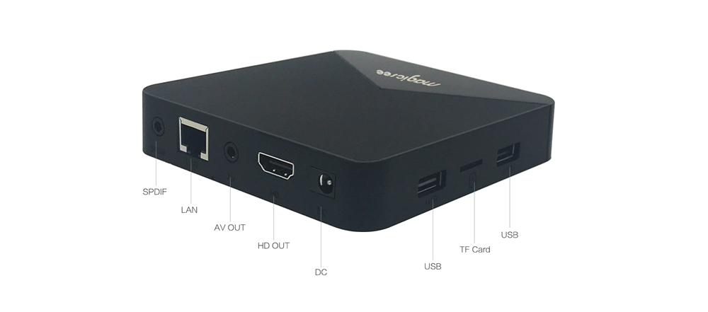 MAGICSEE N5 Android 7.1 Amlogic S905X 2GB/16GB 4K TV Box LED Display AC WIFI Bluetooth LAN