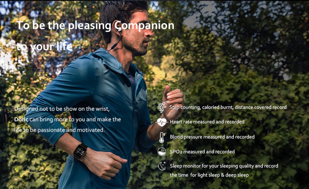 Makibes CK03 Smart Bracelet IP67 Waterproof Blood Pressure Heart Rate Monitor Fitness Activity Tracker - Pink