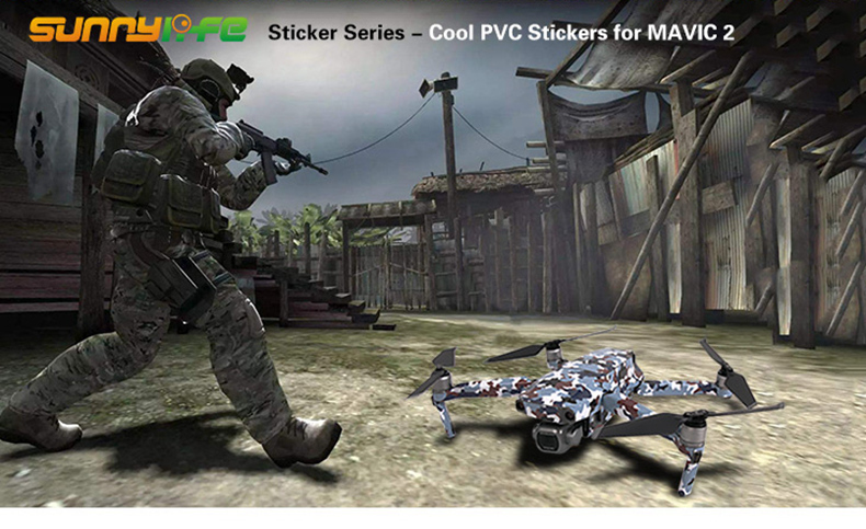 Sunnylife PVC Stickers for DJI Mavic 2 Pro/Zoom RC Drone - Individual Scrawl