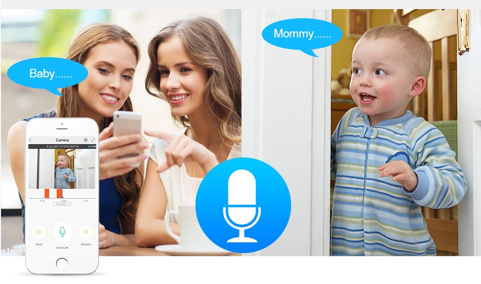 Hiseeu FE1 1080P 2MP Wifi IP Camera Video Surveillance P2P Home Security Dual-gain Antenna Cloud/TF Card Storage - White UK Plug