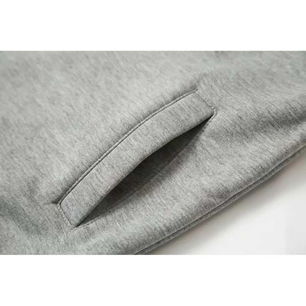 Men Autumn Winter Classic Sportswear Slim Fit Coat Zipper Jacket Size XL - Gray