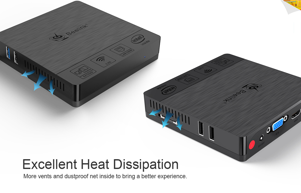 Beelink BT3 PRO II Intel Atom X5-Z8350 4GB/64GB Mini PC 2.4G/5.8G WIFI Gigabit LAN USB3.0 HDMI VGA