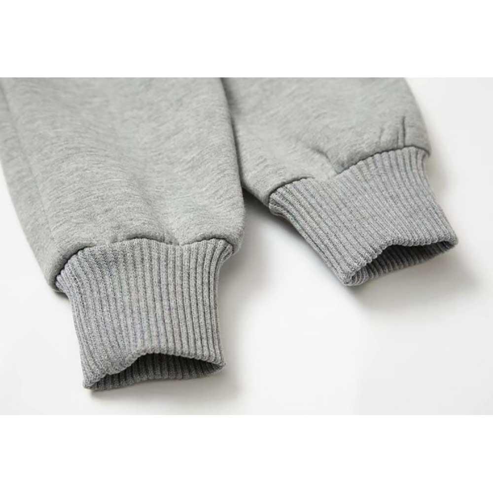 Men Autumn Winter Classic Sportswear Slim Fit Coat Zipper Jacket Size L - Gray