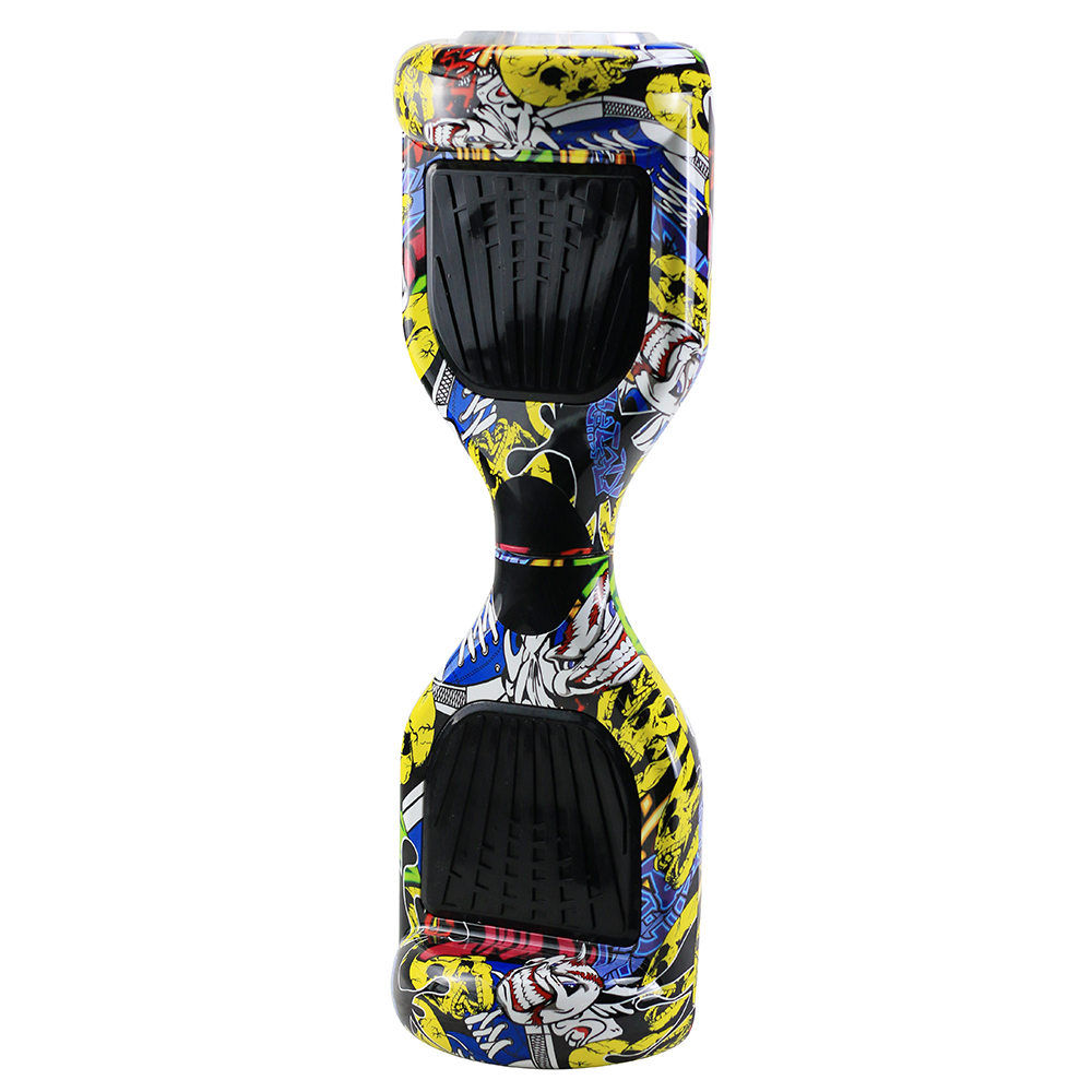[DE Stock] 6.5-HipHop-P1 Hoverboard Smart Electric Self Balancing Scooter 6.5 Inch Tire 500W Motor 15km Mileage EU Plug - Graffiti