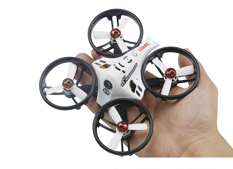 KINGKONG/LDARC ET115 3S FPV Racing Drone F3 FC OSD 12A BLHELI_S 4 In 1 ESC 5.8G 16CH VTX Frsky Receiver - BNF