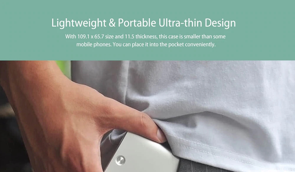 Xiaomi MIIIW Card Case Slim Metal Automatic Pop Up Business Card Holder Name Card Credit Card Storage Box - Silver