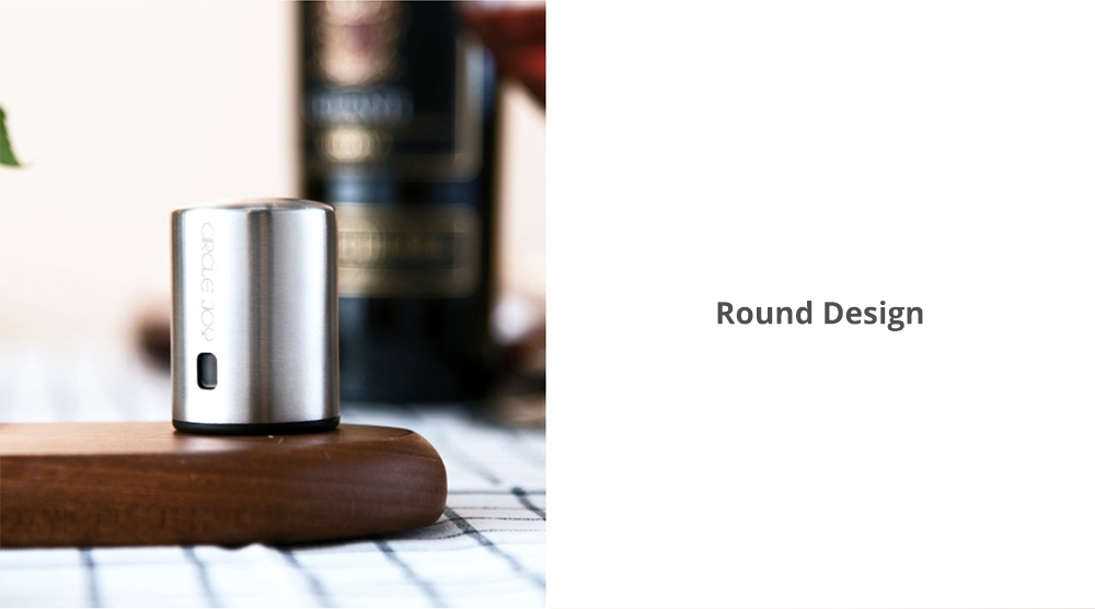 Xiaomi Circle Joy Stainless Steel Sealed Wine Stopper Silver