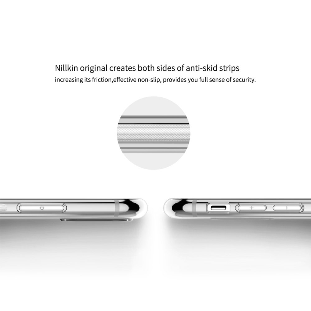 Nillkin Transparent Soft Phone Case Protective for iPhone XS Max 6.5 Inch TPU Back Cover - White