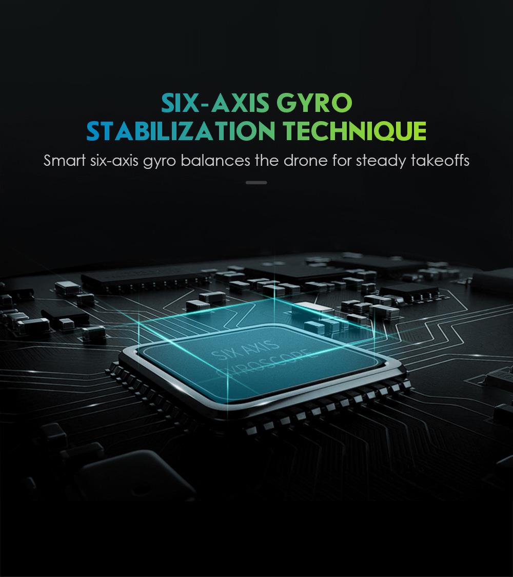 JJRC H48 MINI 2.4G 4CH 6 Axis 3D Flips RC Drone Quadcopter RTF Blue - Two Battery