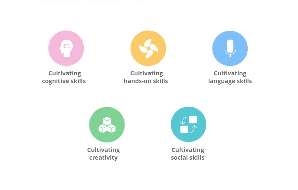 Mitu Large Grain Building Blocks Children Animal Paradise Motivating Imagination - Colorful