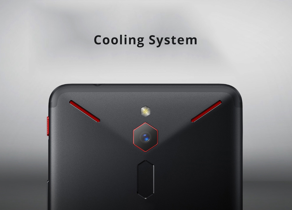 Nubia Red Magic 6.0 Inch FHD Screen 4G LTE Gaming Smartphone Snapdragon 835 6GB 64GB 24.0MP Camera Android 8.1 OS Type-C Touch ID OTG - Black