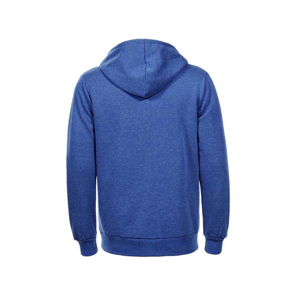 Men Solid Color Sweatshirt Hoodie Blue