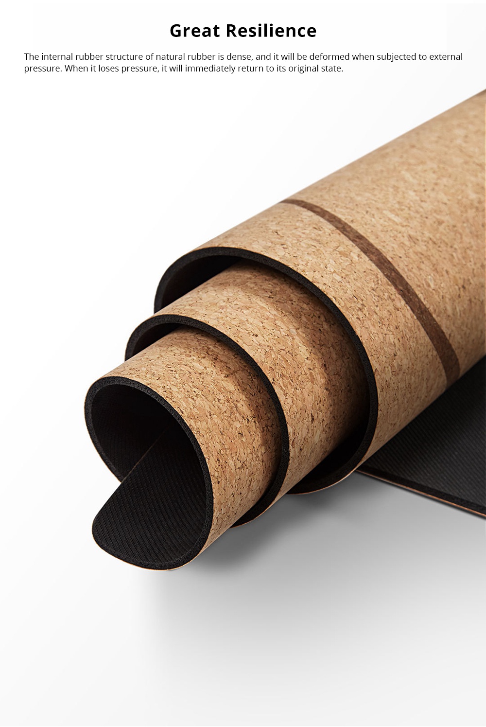 Xiaomi Yunmai Natural Cork Yoga Mat Wood Color