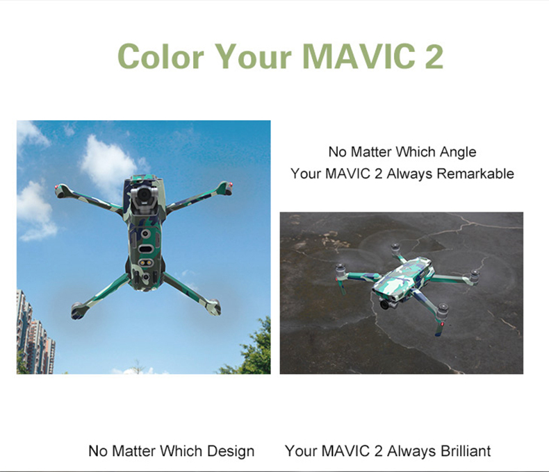 Sunnylife PVC Stickers for DJI Mavic 2 Pro/Zoom RC Drone - Shark Skull