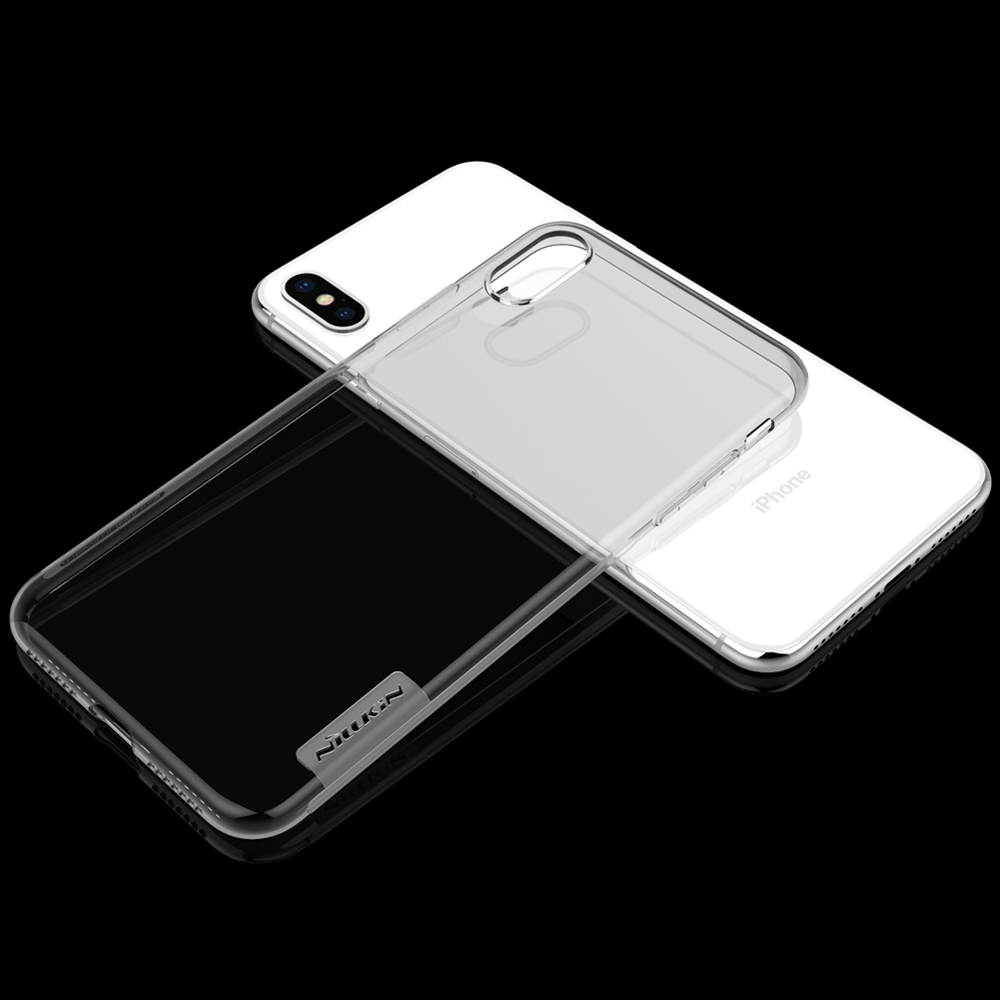 Nillkin Transparent Soft Phone Case Protective for iPhone XS Max 6.5 Inch TPU Back Cover - White