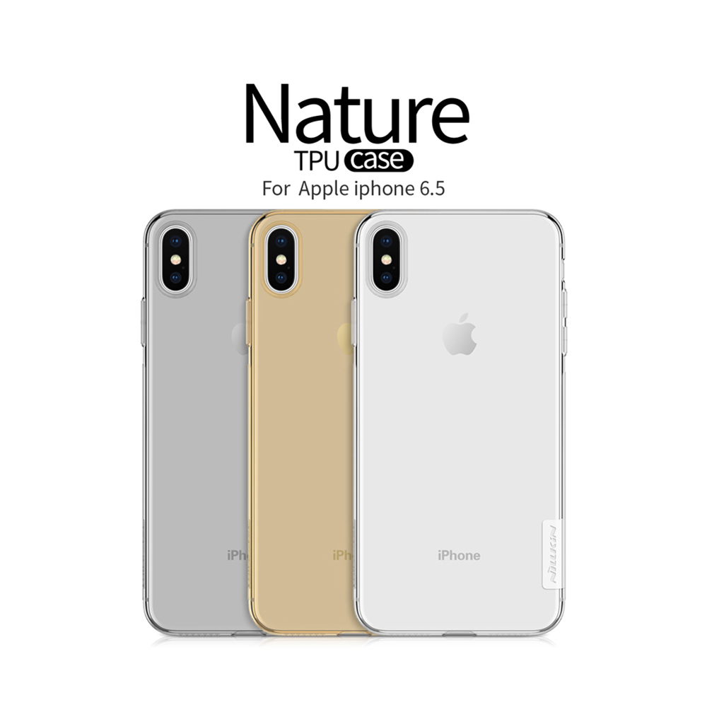Nillkin Transparent Soft Phone Case Protective for iPhone XS Max 6.5 Inch TPU Back Cover - White
